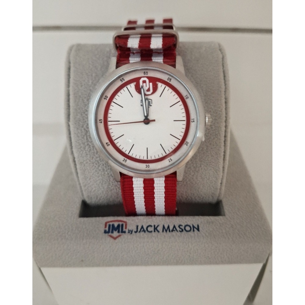 Jack Mason Oklahoma Sooners OU NCAA Watch NATO Strap New w/ Box JMU-1024-OU
